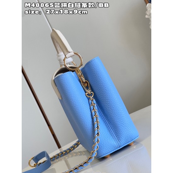 M48865Capucines BB Handbagsize：27x18x9cm 