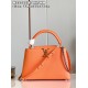 M22055 Coral Orange Medium Capucines MM Handbagsize：31.5x20x11cm 