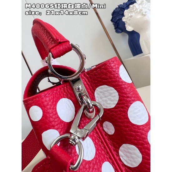 M48865LV x YK Capucines mini bagsize：21x14x8cm