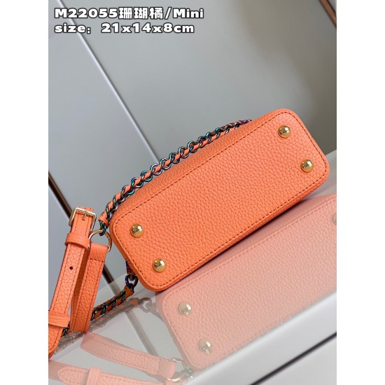 M22055Capucines Mini Handbagsize：27x18x9cm 