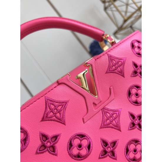 M22863Capucines MM Handbagssize：31.5x20x11cm