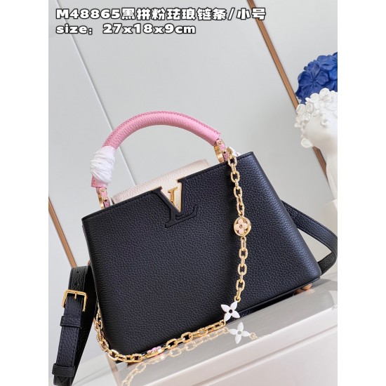  M48865Capucines Small Handbagsize：27x18x9cm