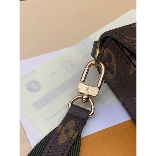 M80091 MULTI POCHETTE FLICIE 3-in-1 Main Bag：17x9.6x3.5cm。