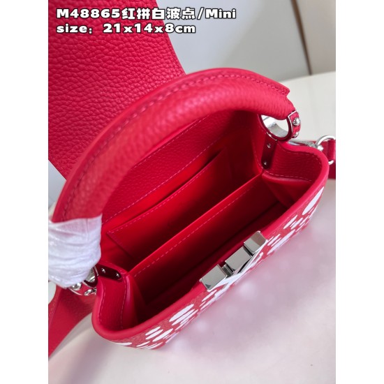M48865LV x YK Capucines mini bagsize：21x14x8cm