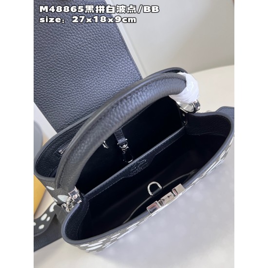 M48865 LV x YK Capucines BBsize：27x18x9cm