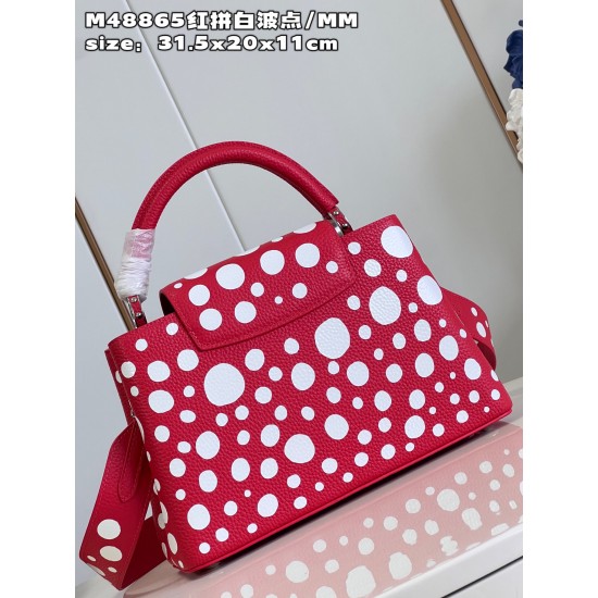  M48865V x YK Capucines bagsize：31.5x20x11cm