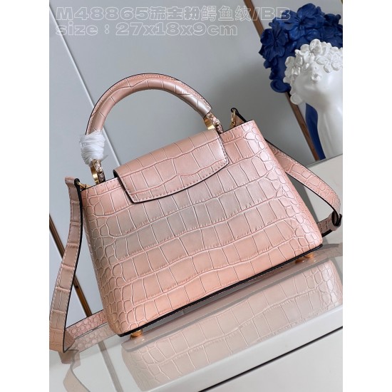  M48865Capucines  handbagsize：27x18x9cm