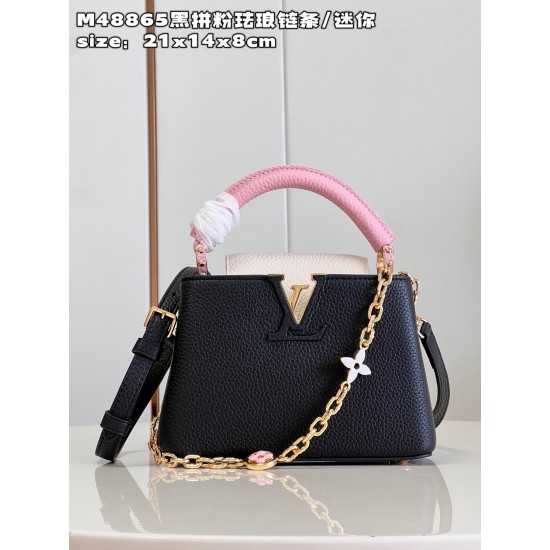  M48865Capucines Mini Handbagsize:21x14x8cm