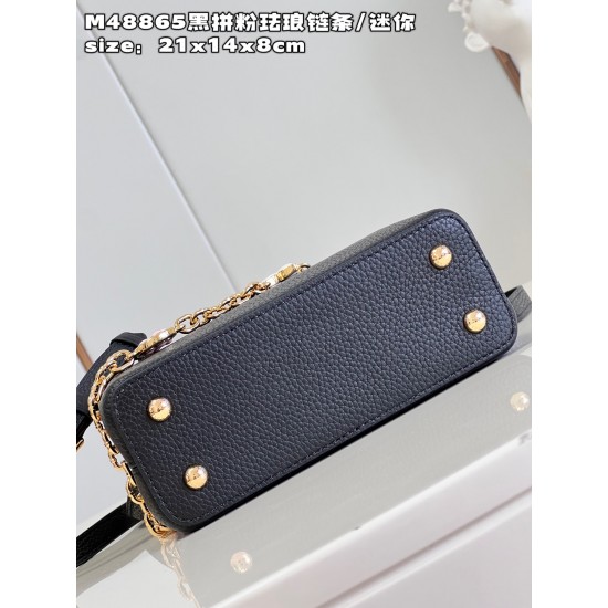 M48865Capucines Mini Handbagsize:21x14x8cm
