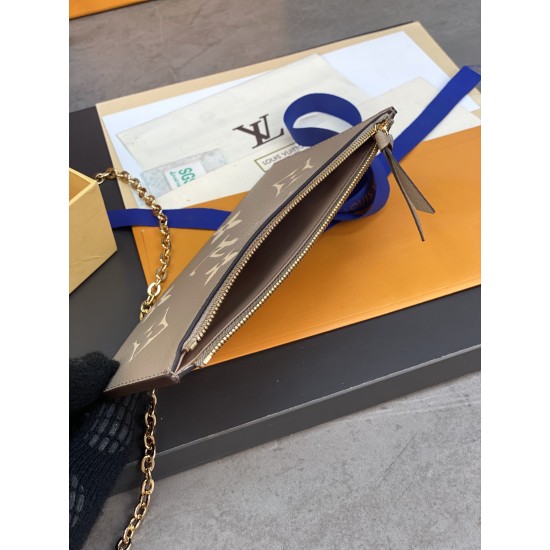 M69977 Gray Pochette Flicie Chain Bag