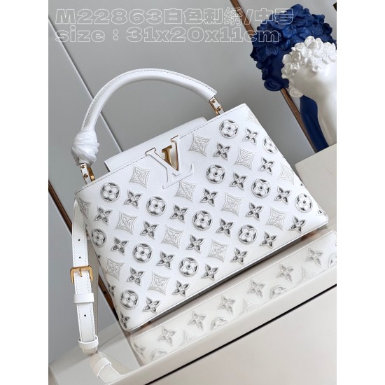  M22863Capucines MM Handbagssize：31.5x20x11cm