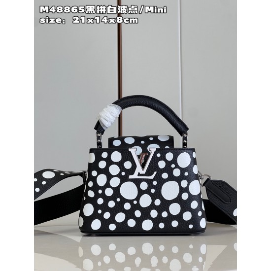M48865 LV x YK Capucines minisize：21x14x8cm