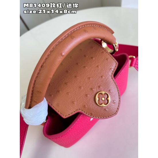  M81409Capucines mini handbagsize:21x14x8cm