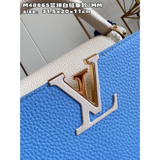  M48865 Capucines MM Handbagssize：31.5x20x11cm (