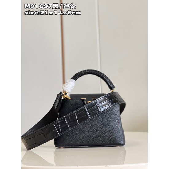  M91697Capucines Mini Handbagsize:21x14x8 cm