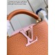 M22206 Brown Yellow Capucines Mini Handbag size:21x14x8 cm