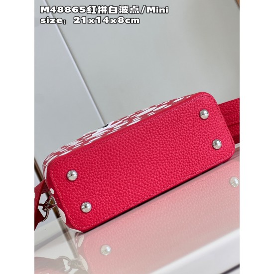 M48865LV x YK Capucines mini bagsize：21x14x8cm