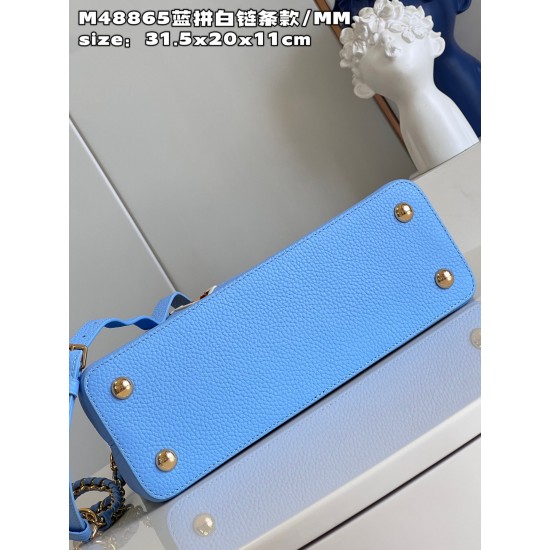  M48865 Capucines MM Handbagssize：31.5x20x11cm (