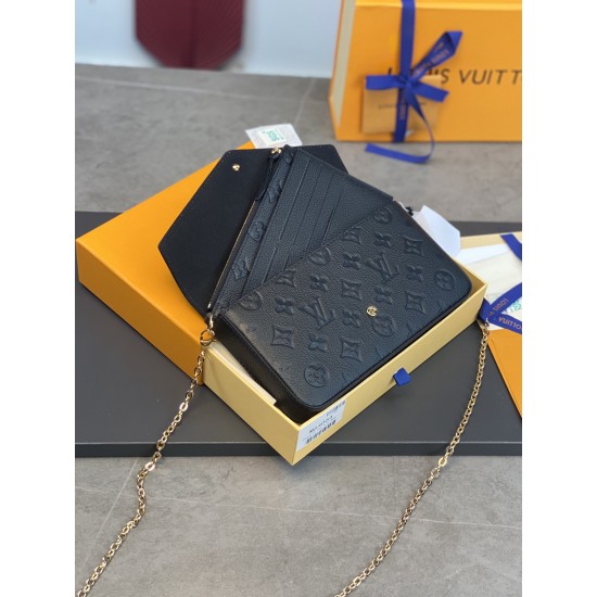 M64064 Black Pochette Flicie Chain Bag