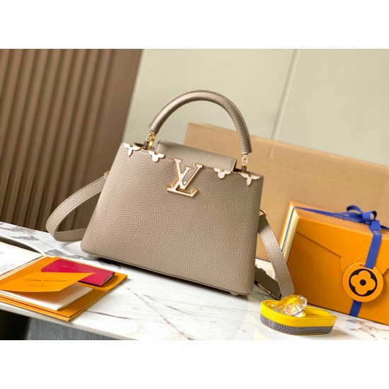 M23331Capucines Flower Crown HandbagSize：27 * 18 * 9Cm