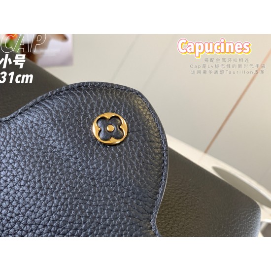  M54663CAPUCINES Medium Handbag:31cmx21x11cm