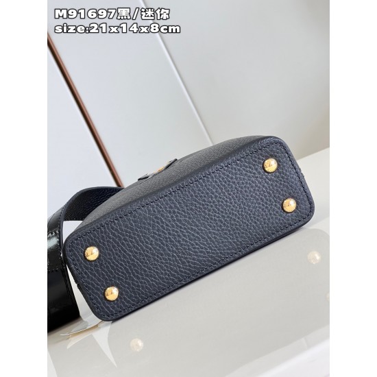  M91697Capucines Mini Handbagsize:21x14x8 cm