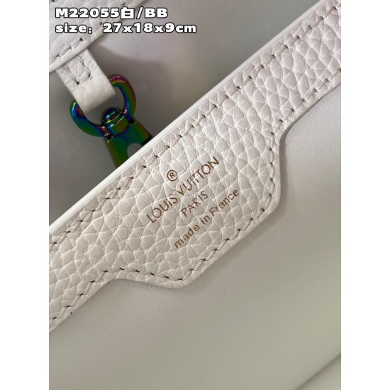M22055 White Small Capucines BB Handbagsize：27x18x9cm 