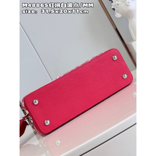  M48865V x YK Capucines bagsize：31.5x20x11cm