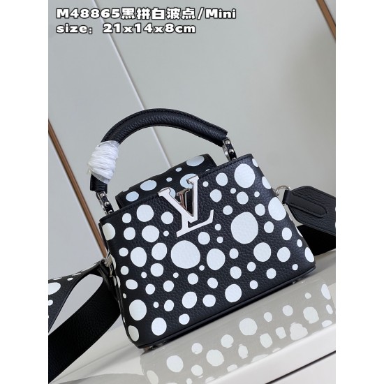 M48865 LV x YK Capucines minisize：21x14x8cm