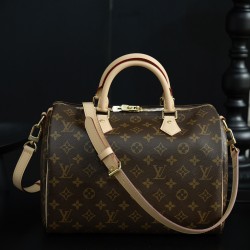 SPEEDY Old Flower Shoulder Tote Boston Bag  M41112  30 x 21 x 17 cm