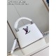 M22055 White Mini Capucines Mini Handbagssize：21x14x8cm