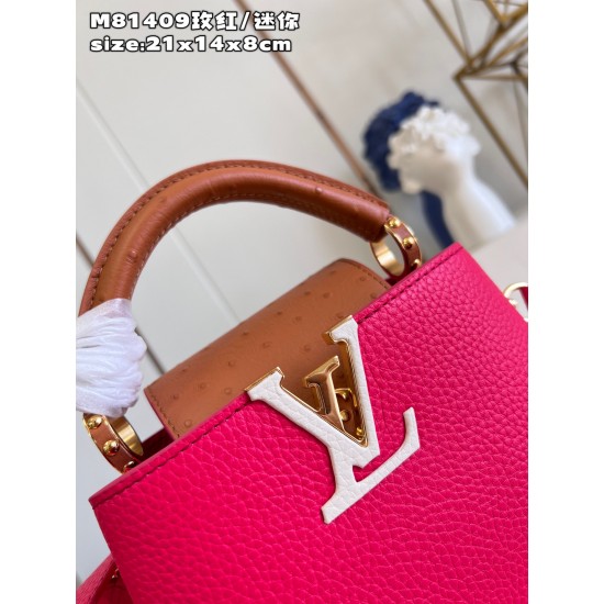  M81409Capucines mini handbagsize:21x14x8cm