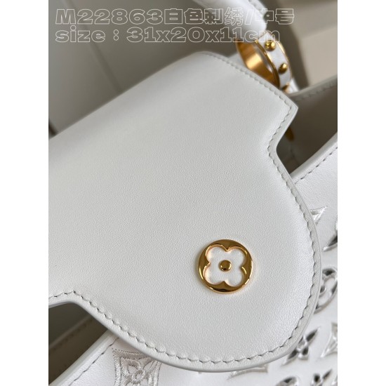 M22863Capucines MM Handbagssize：31.5x20x11cm