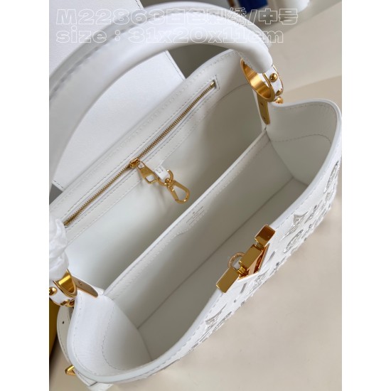  M22863Capucines MM Handbagssize：31.5x20x11cm