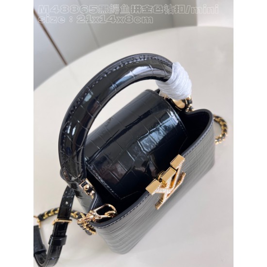  M48865Capucines Mini Handbagsize：21x14x8cm