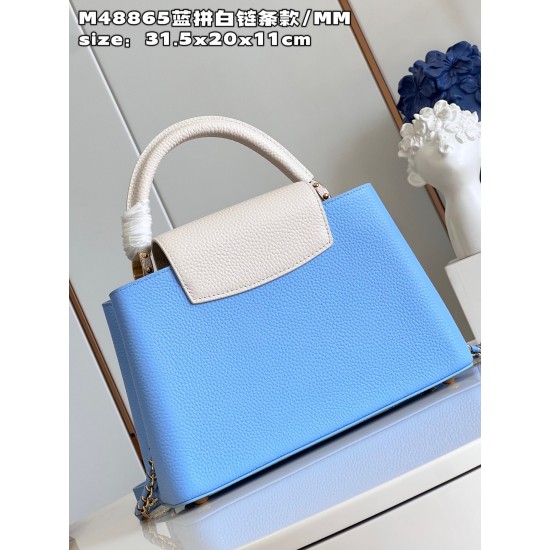  M48865 Capucines MM Handbagssize：31.5x20x11cm (