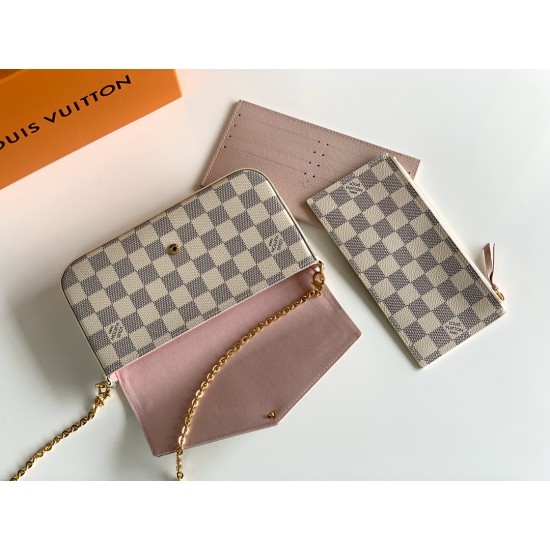 N63106 POCHETTE FLICIE Chain Bag