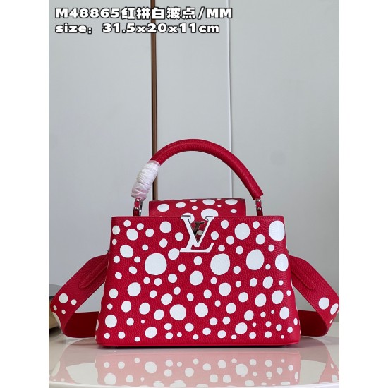  M48865V x YK Capucines bagsize：31.5x20x11cm