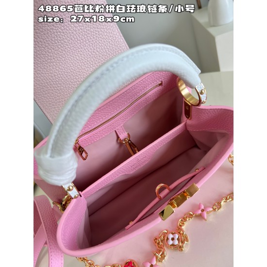  M48865Capucines Small Handbagsize：27x18x9cm