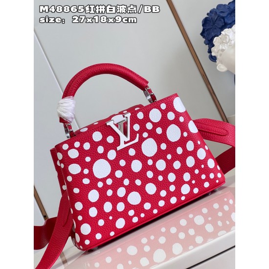  M48865LV x YK Capucines bagsize：27x18x9cm