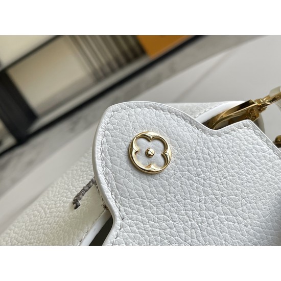 M98477Capucines Mini Handbag:21*14*8cm