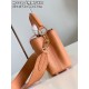 M22206 Brown Yellow Capucines Mini Handbag size:21x14x8 cm