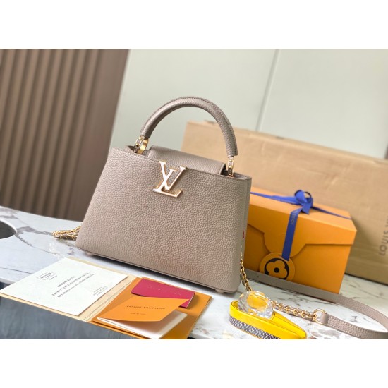 M23083Capucines BB Handbags LV Milky Way 。27x18x9cm 