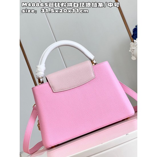 M48865 Capucines Medium Handbagsize：31.5x20x11cm