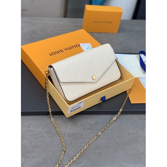M64064 Pochette Flicie Chain Bag in Beige