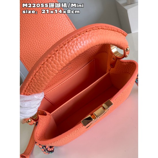M22055Capucines Mini Handbagsize：27x18x9cm 