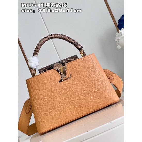 M80741Capucines MM Handbag size：31.5x20x11cm