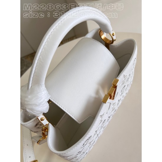  M22863Capucines MM Handbagssize：31.5x20x11cm