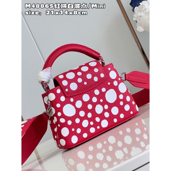 M48865LV x YK Capucines mini bagsize：21x14x8cm