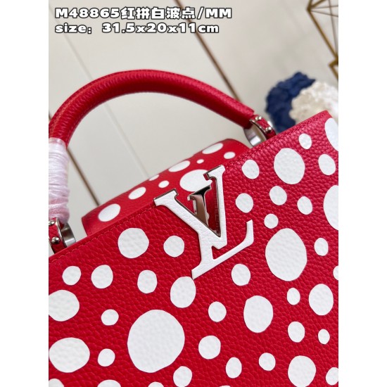  M48865V x YK Capucines bagsize：31.5x20x11cm